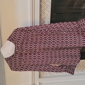 Banana republic xs burgundy silk blouse